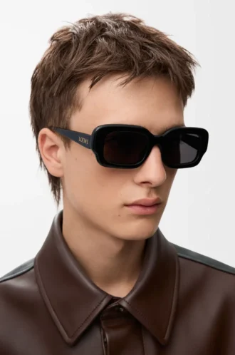 Rectangular Slim sunglasses Black