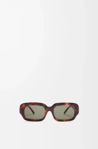 Rectangular Slim sunglasses Havana
