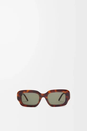 Rectangular Slim sunglasses Havana