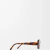 Rectangular Slim sunglasses Havana