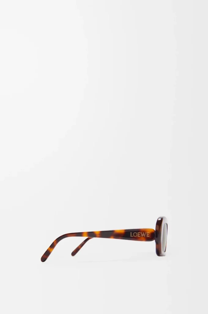 Rectangular Slim sunglasses Havana