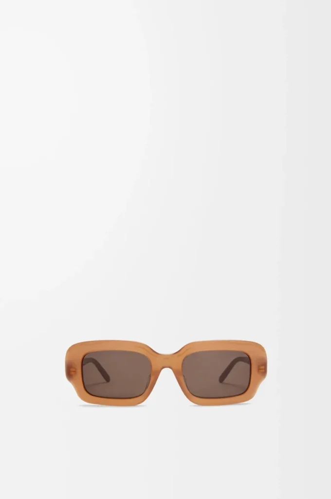 Rectangular Slim sunglasses Light Caramel