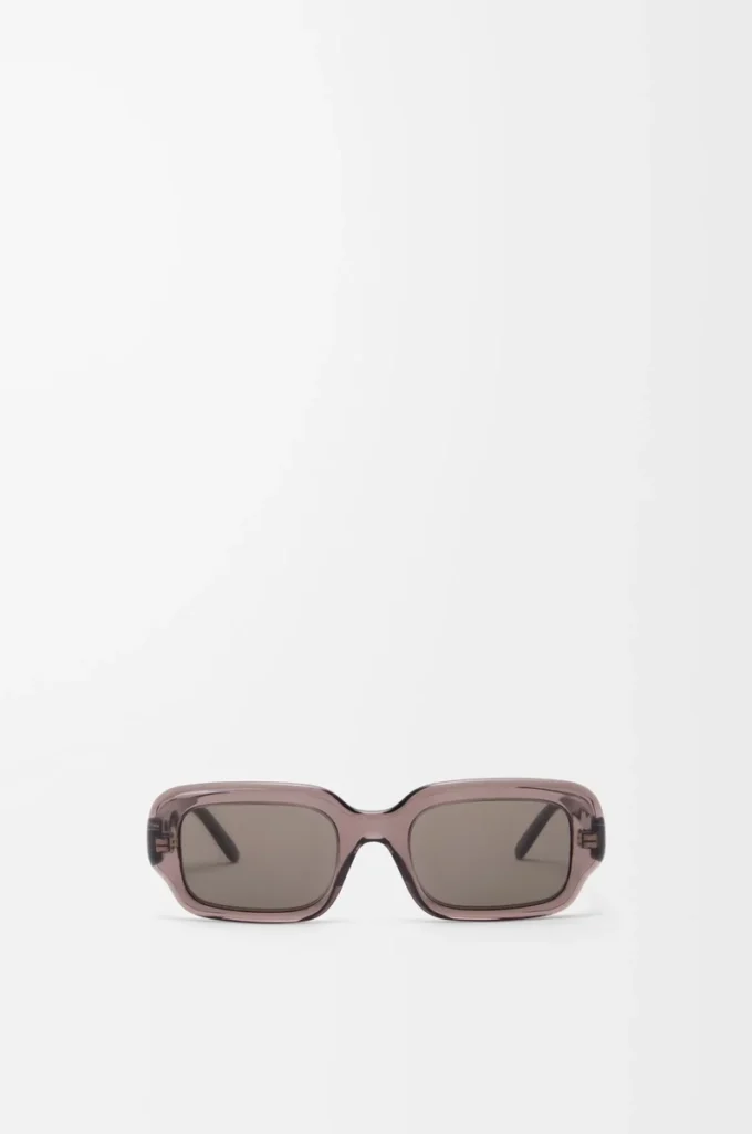 Rectangular Slim sunglasses Transparent Brown Rectangular Slim sunglasses Transparent Brown