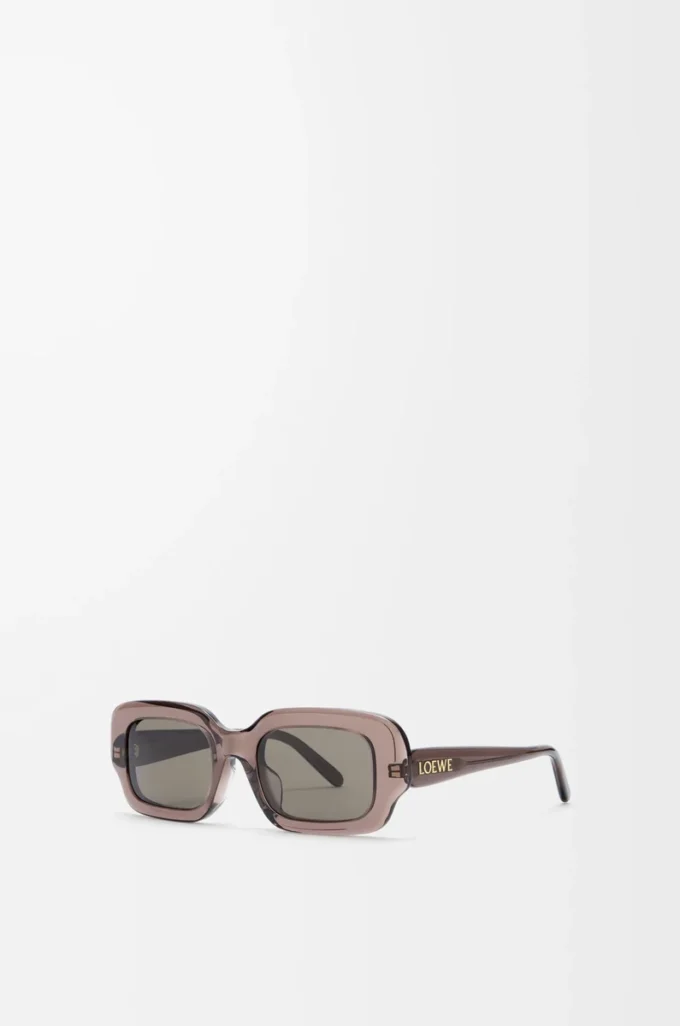 Rectangular Slim sunglasses Transparent Brown Rectangular Slim sunglasses Transparent Brown