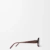 Rectangular Slim sunglasses Transparent Brown Rectangular Slim sunglasses Transparent Brown