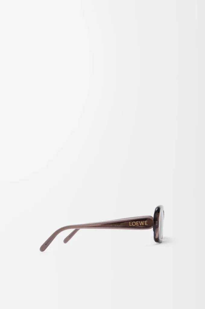 Rectangular Slim sunglasses Transparent Brown Rectangular Slim sunglasses Transparent Brown