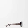 Rectangular Slim sunglasses Transparent Brown Rectangular Slim sunglasses Transparent Brown