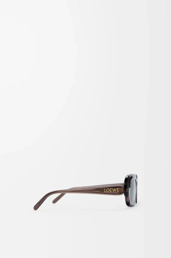 Rectangular Slim sunglasses Transparent Brown Rectangular Slim sunglasses Transparent Brown
