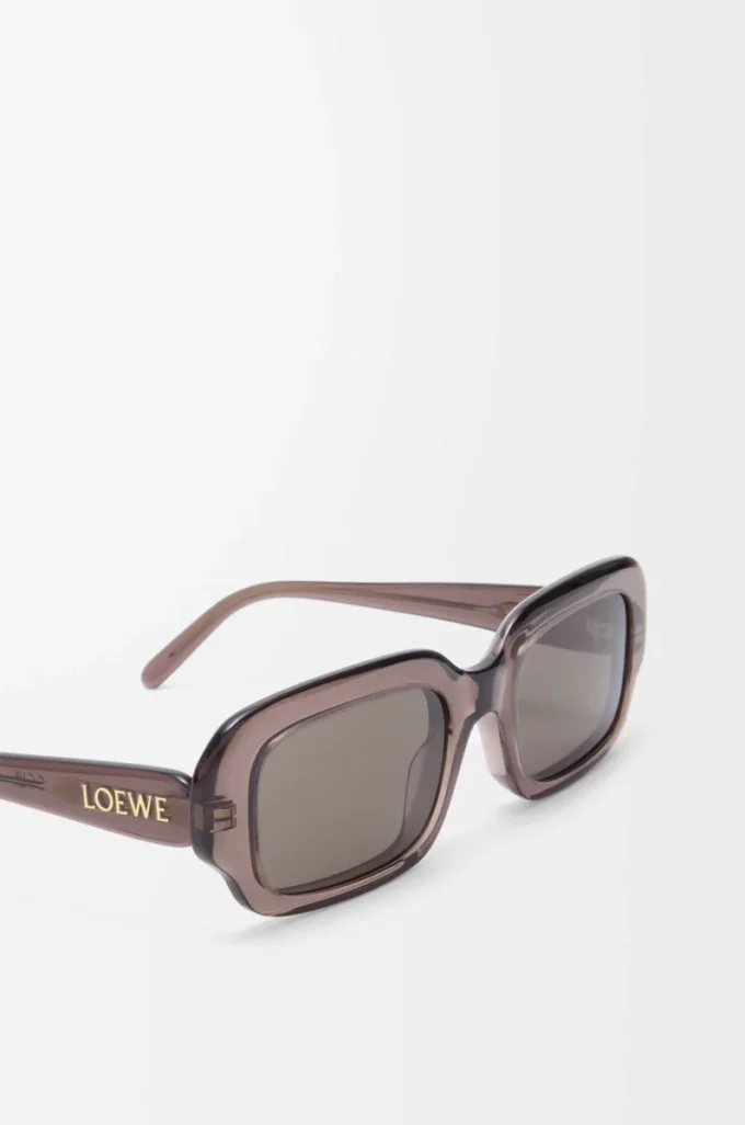 Rectangular Slim sunglasses Transparent Brown Rectangular Slim sunglasses Transparent Brown
