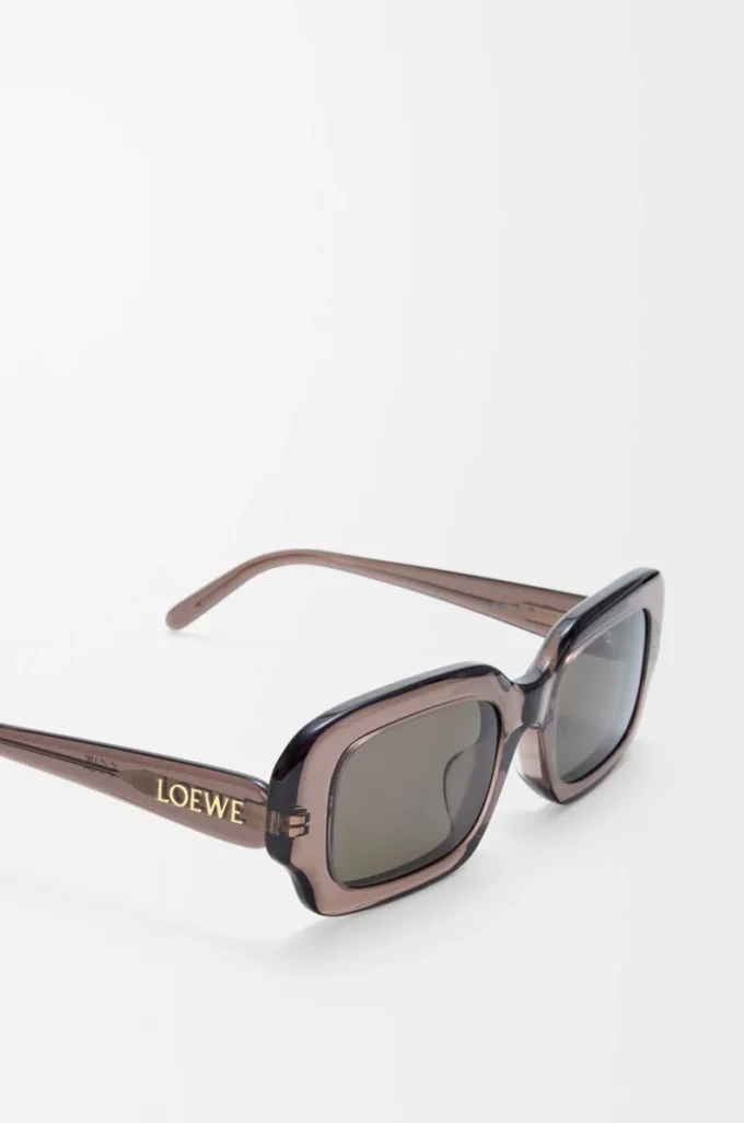 Rectangular Slim sunglasses Transparent Brown Rectangular Slim sunglasses Transparent Brown