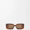 Rectangular sunglasses Havana Rectangular sunglasses Havana
