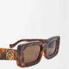 Rectangular sunglasses Havana Rectangular sunglasses Havana