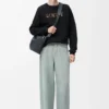 Regular fit sweatshirt in cotton Black Regular fit sweatshirt in cotton Black
