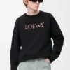 Regular fit sweatshirt in cotton Black Regular fit sweatshirt in cotton Black