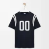 Regular fit T-shirt in cotton and viscose Dark Navy Regular fit T-shirt in cotton and viscose Dark Navy
