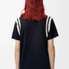 Regular fit T-shirt in cotton and viscose Dark Navy Regular fit T-shirt in cotton and viscose Dark Navy