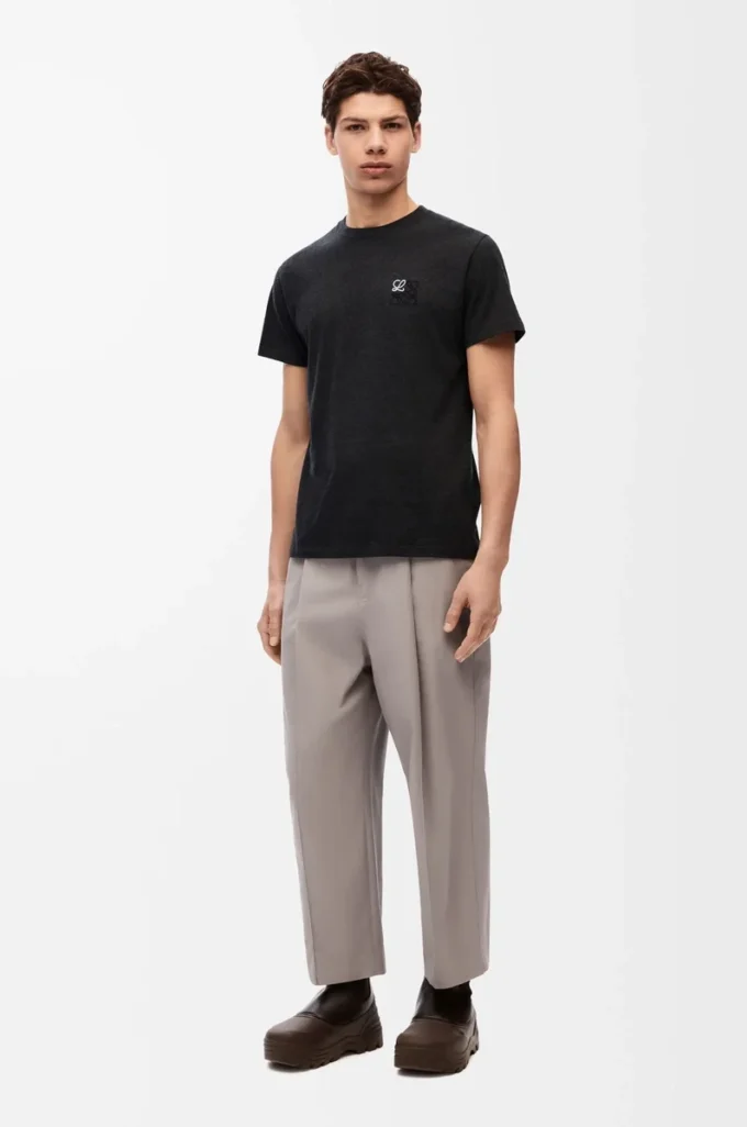 Regular fit T-shirt in cotton Anthracite Regular fit T-shirt in cotton Anthracite