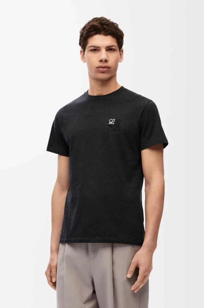 Regular fit T-shirt in cotton Anthracite Regular fit T-shirt in cotton Anthracite