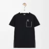 Regular fit T-shirt in cotton Black Regular fit T-shirt in cotton Black