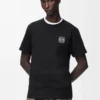Regular fit T-shirt in cotton Black Regular fit T-shirt in cotton Black