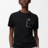 Regular fit T-shirt in cotton Black Regular fit T-shirt in cotton Black