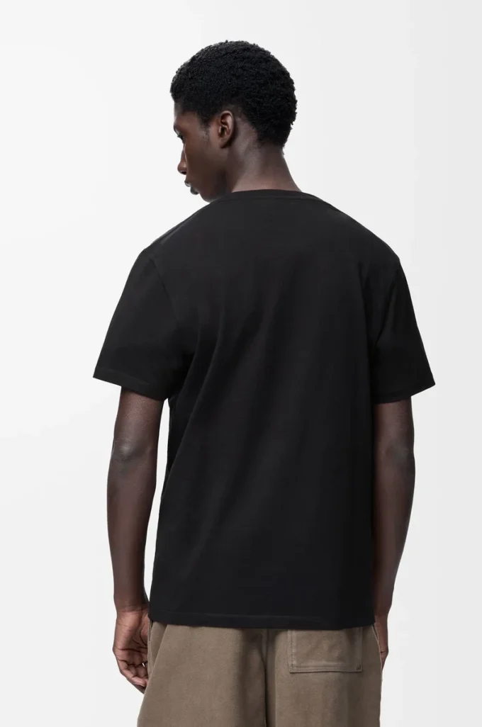 Regular fit T-shirt in cotton Black Regular fit T-shirt in cotton Black