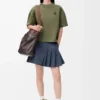 Regular fit T-shirt in cotton blend Khaki Green Regular fit T-shirt in cotton blend Khaki Green