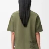 Regular fit T-shirt in cotton blend Khaki Green Regular fit T-shirt in cotton blend Khaki Green