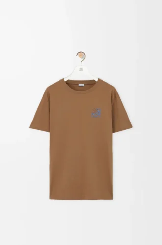 Regular fit T-shirt in cotton Camel Regular fit T-shirt in cotton Camel