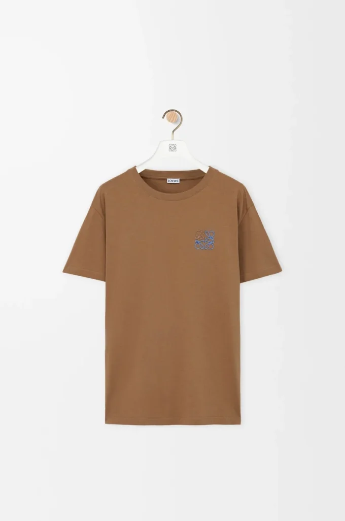 Regular fit T-shirt in cotton Camel