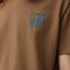 Regular fit T-shirt in cotton Camel