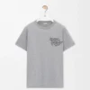 Regular fit T-shirt in cotton Grey Melange Regular fit T-shirt in cotton Grey Melange