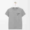 Regular fit T-shirt in cotton Grey Melange Regular fit T-shirt in cotton Grey Melange