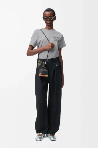 Regular fit T-shirt in cotton Grey Melange