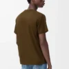 Regular fit T-shirt in cotton Khaki Green Regular fit T-shirt in cotton Khaki Green