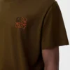 Regular fit T-shirt in cotton Khaki Green Regular fit T-shirt in cotton Khaki Green