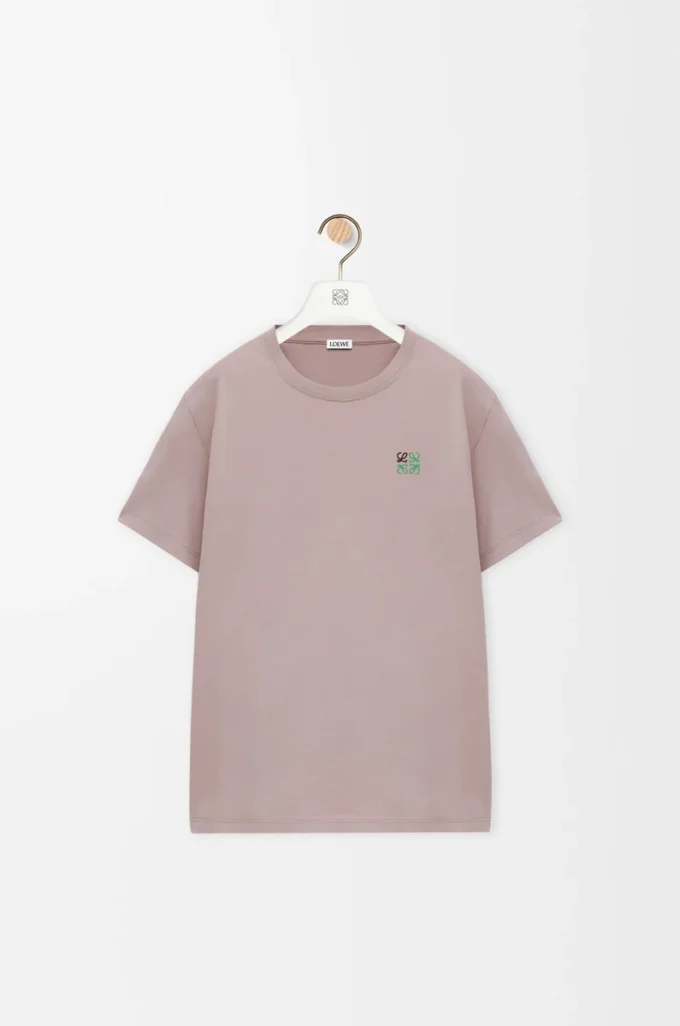 Regular fit T-shirt in cotton Light Pink Regular fit T-shirt in cotton Light Pink