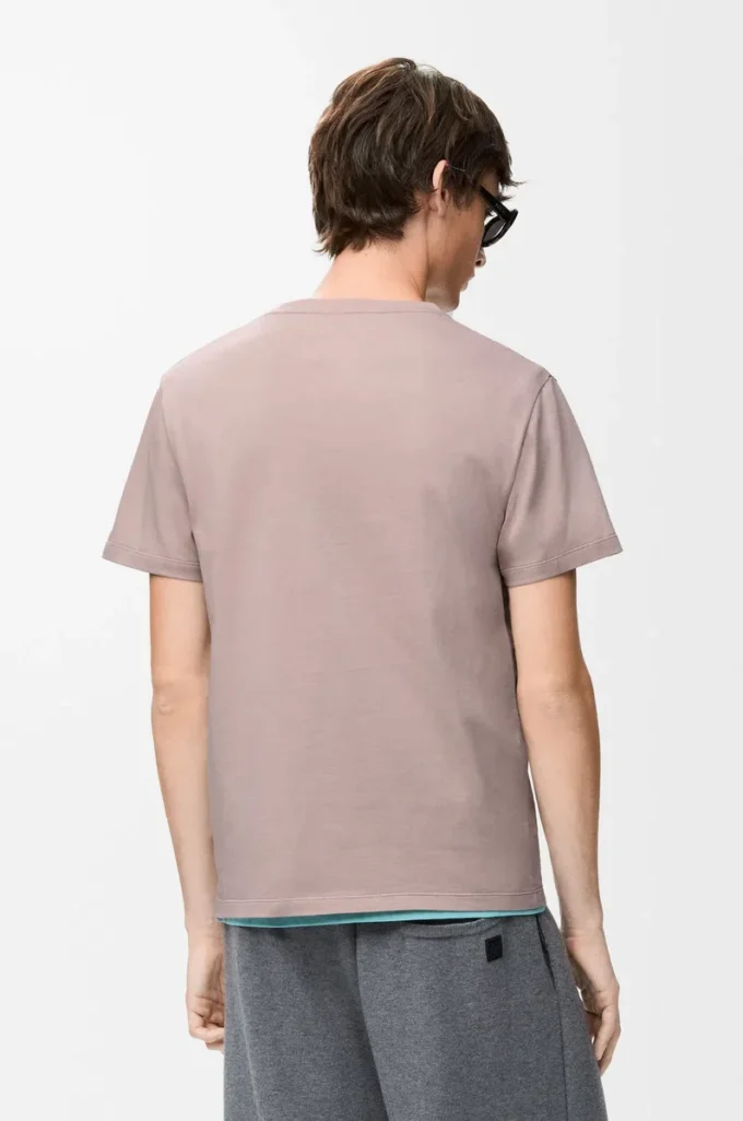 Regular fit T-shirt in cotton Light Pink Regular fit T-shirt in cotton Light Pink