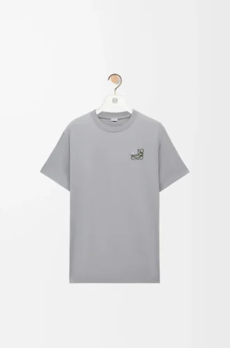 Regular fit T-shirt in cotton Medium Grey