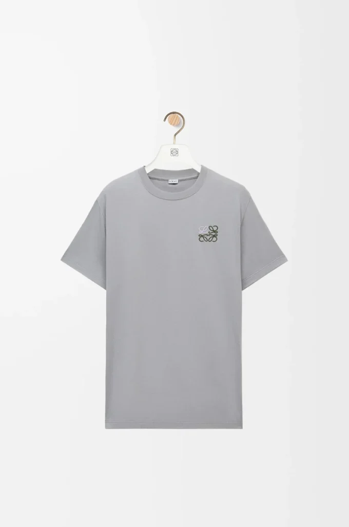 Regular fit T-shirt in cotton Medium Grey
