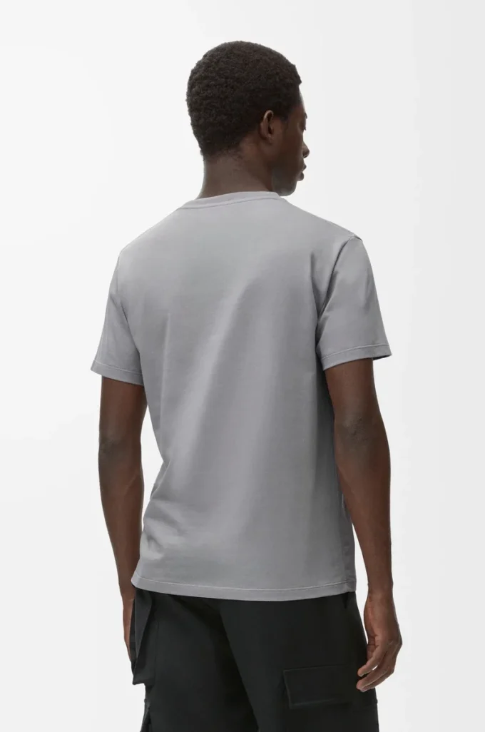 Regular fit T-shirt in cotton Medium Grey