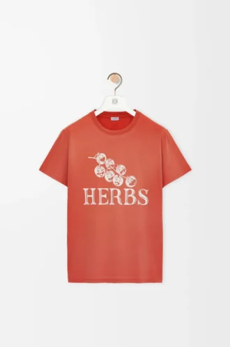 Regular fit T-shirt in cotton Orange