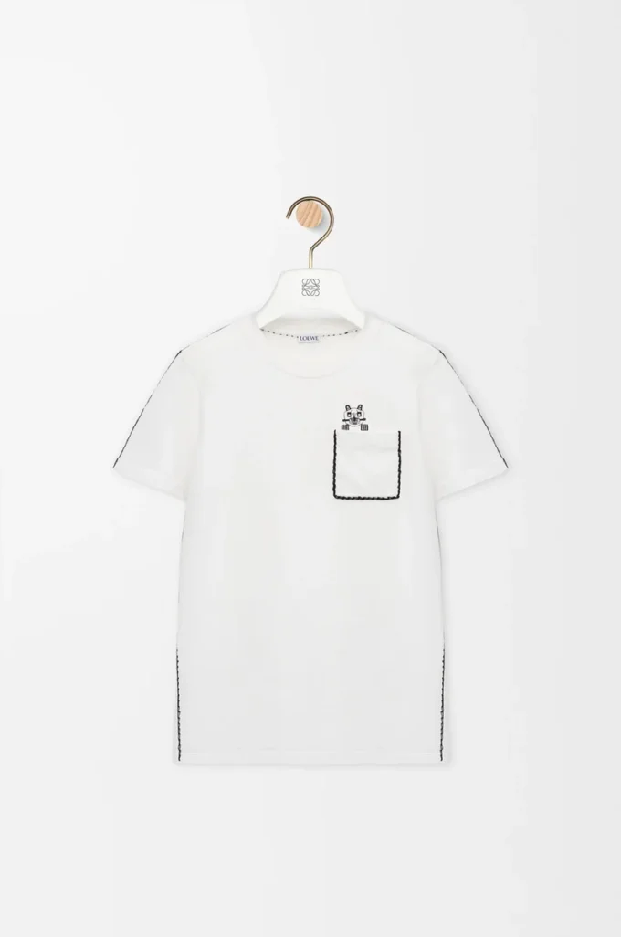 Regular fit T-shirt in cotton White Regular fit T-shirt in cotton White