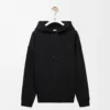 Relaxed fit hoodie in cotton Black Relaxed fit hoodie in cotton Black