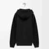 Relaxed fit hoodie in cotton Black Relaxed fit hoodie in cotton Black