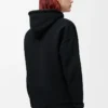 Relaxed fit hoodie in cotton Black Relaxed fit hoodie in cotton Black