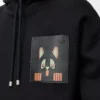 Relaxed fit hoodie in cotton Black Relaxed fit hoodie in cotton Black