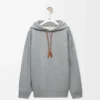 Relaxed fit hoodie in cotton Grey Melange Relaxed fit hoodie in cotton Grey Melange