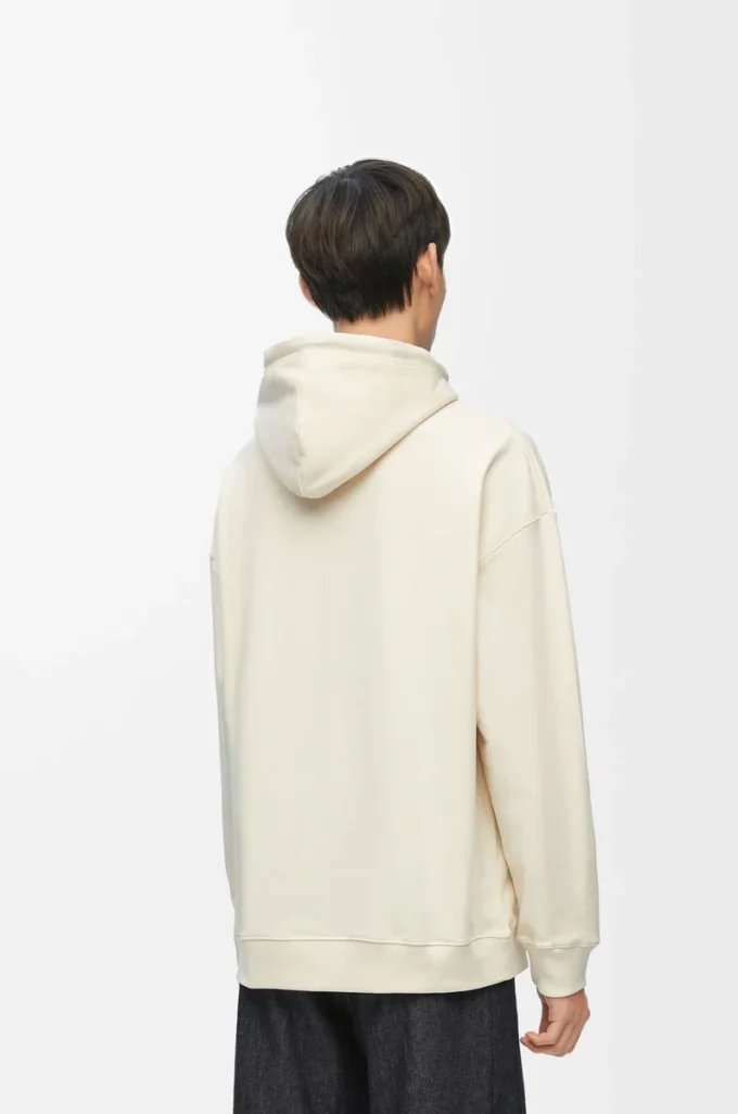 Relaxed fit hoodie in cotton White Ash Relaxed fit hoodie in cotton White Ash