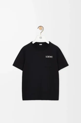 Relaxed fit T-shirt in cotton Black